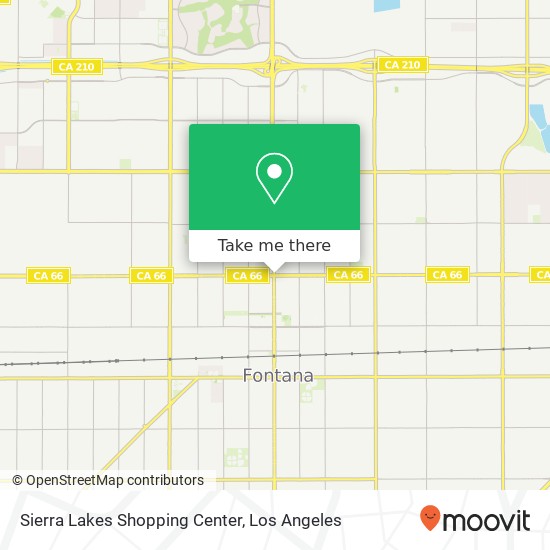 Sierra Lakes Shopping Center map