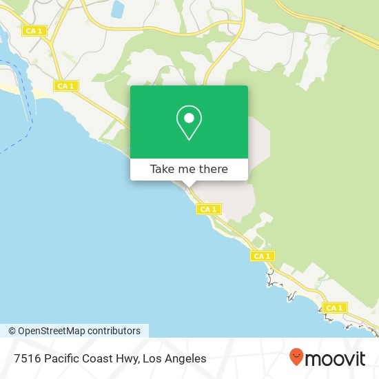 Mapa de 7516 Pacific Coast Hwy