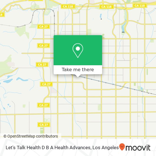 Let's Talk Health D B A Health Advances map