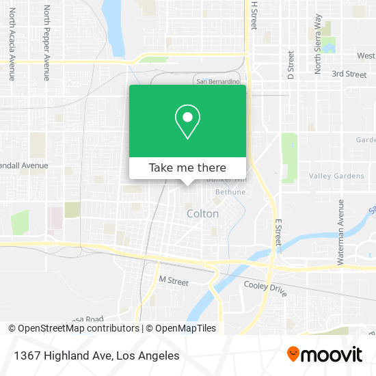 1367 Highland Ave map