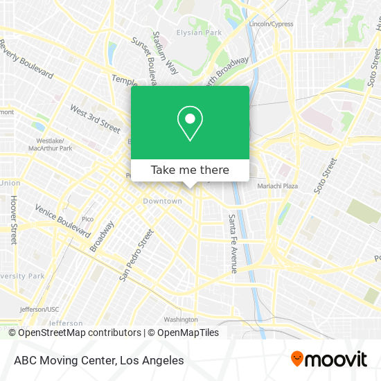 ABC Moving Center map