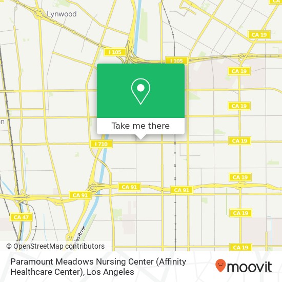 Paramount Meadows Nursing Center (Affinity Healthcare Center) map