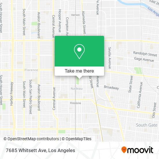 Mapa de 7685 Whitsett Ave