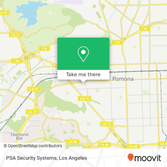 PSA Security Systems map