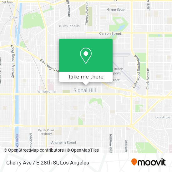 Cherry Ave / E 28th St map