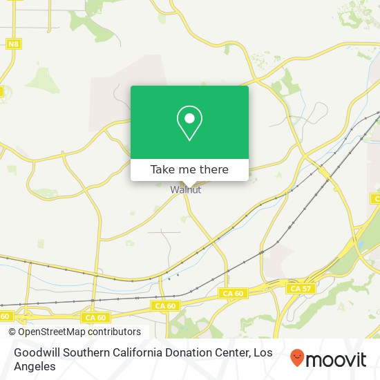 Goodwill Southern California Donation Center map