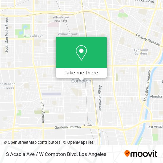 Mapa de S Acacia Ave / W Compton Blvd