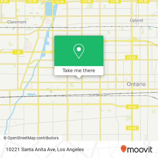 10221 Santa Anita Ave map