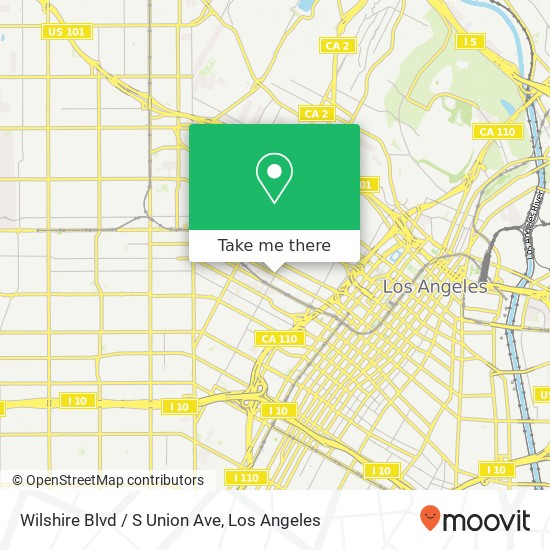 Mapa de Wilshire Blvd / S Union Ave