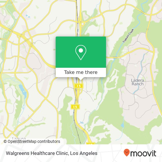 Mapa de Walgreens Healthcare Clinic