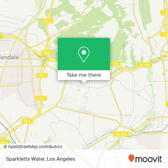 Sparkletts Water map