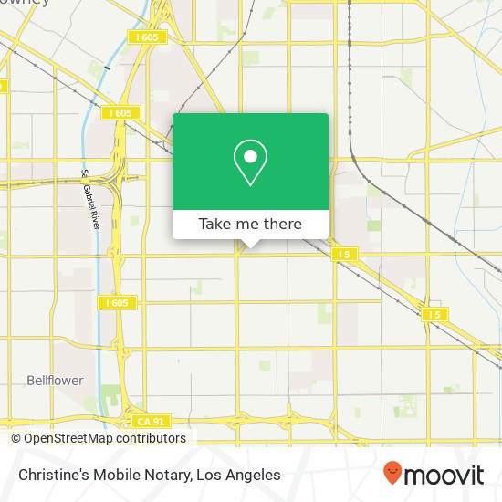 Christine's Mobile Notary map