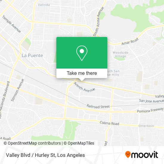 Mapa de Valley Blvd / Hurley St