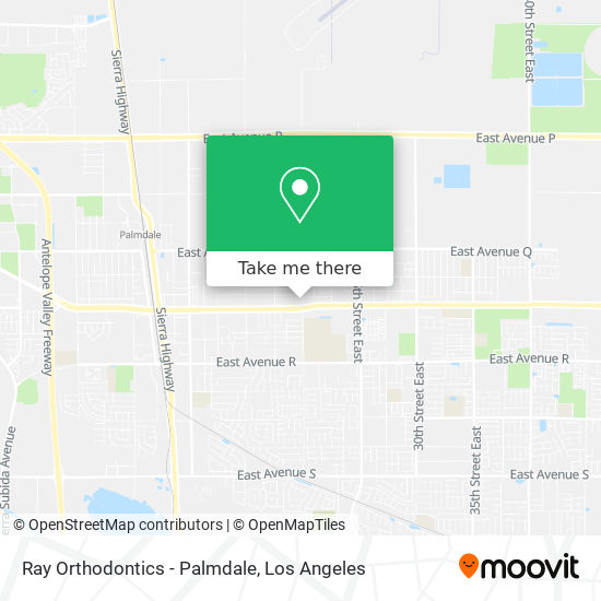 Ray Orthodontics - Palmdale map