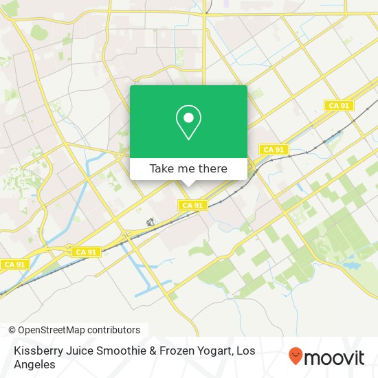 Kissberry Juice Smoothie & Frozen Yogart map
