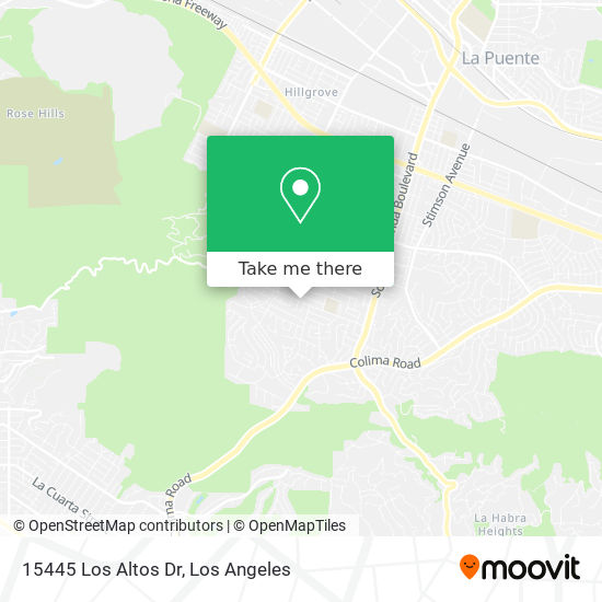 15445 Los Altos Dr map