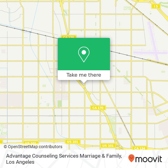 Mapa de Advantage Counseling Services Marriage & Family