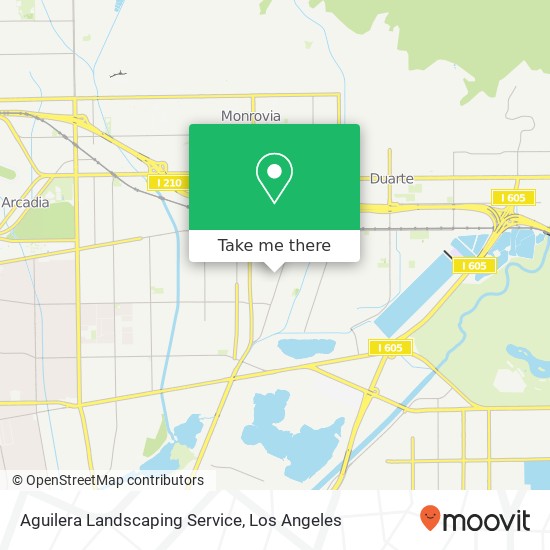 Aguilera Landscaping Service map