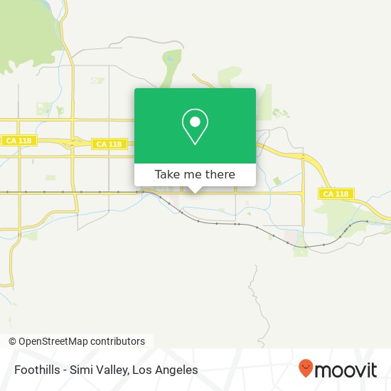 Foothills - Simi Valley map