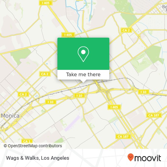 Wags & Walks map