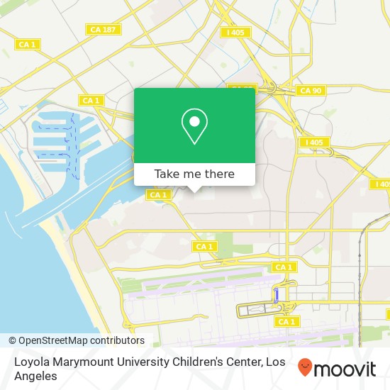 Loyola Marymount University Children's Center map