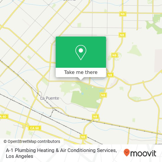 A-1 Plumbing Heating & Air Conditioning Services map