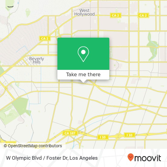 Mapa de W Olympic Blvd / Foster Dr