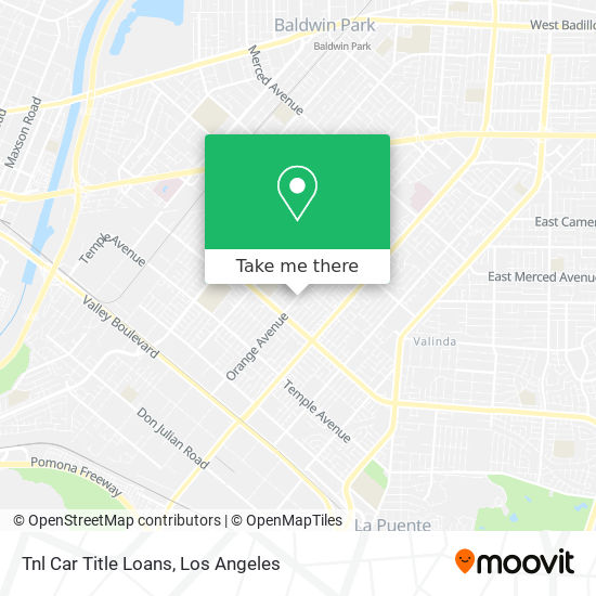 Tnl Car Title Loans map