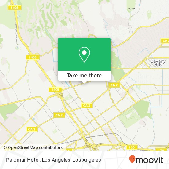 Mapa de Palomar Hotel, Los Angeles