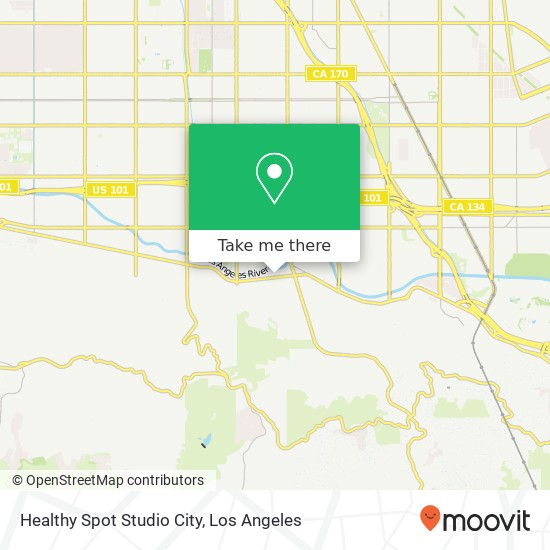 Mapa de Healthy Spot Studio City