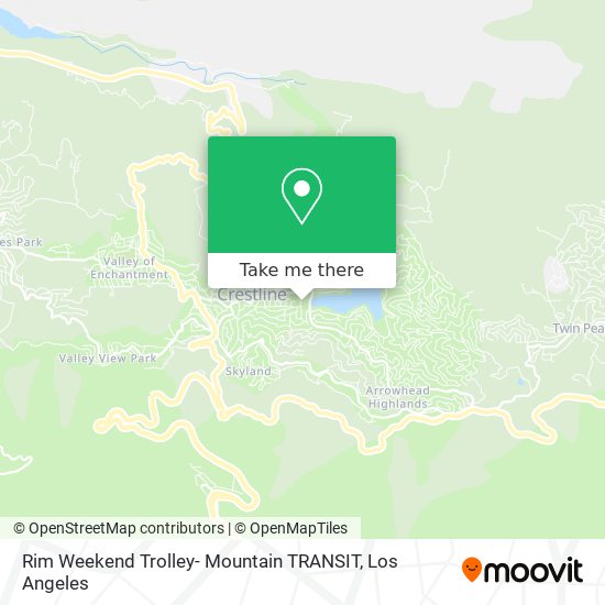 Rim Weekend Trolley- Mountain TRANSIT map