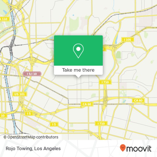 Rojo Towing map