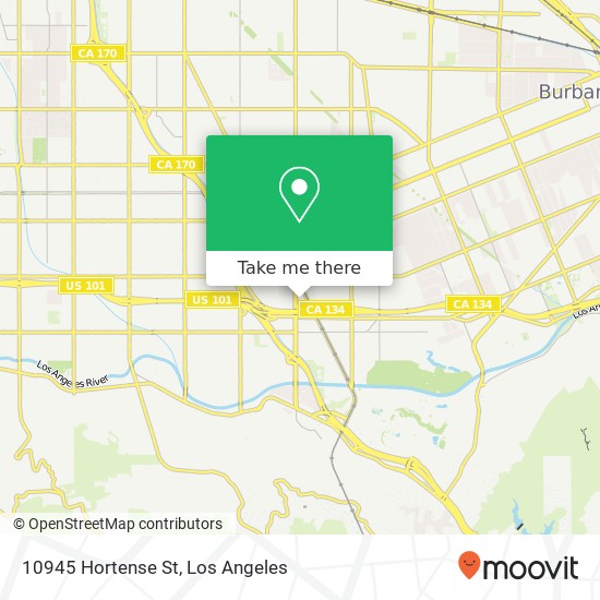 10945 Hortense St map