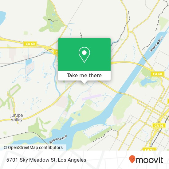 Mapa de 5701 Sky Meadow St