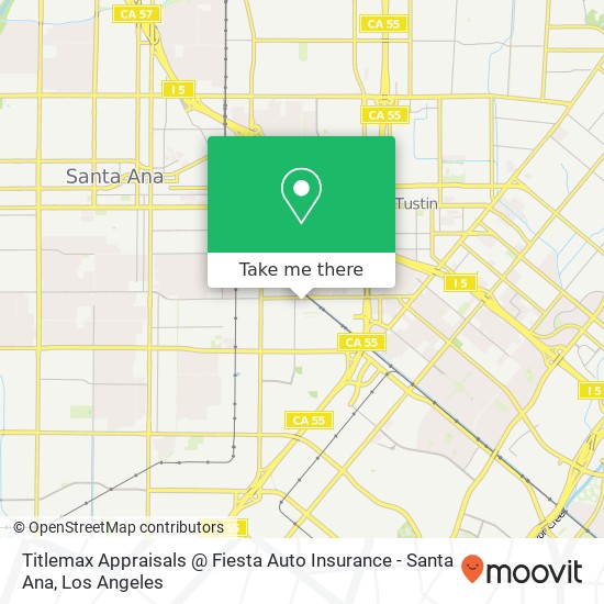 Titlemax Appraisals @ Fiesta Auto Insurance - Santa Ana map