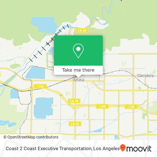 Coast 2 Coast Executive Transportation map