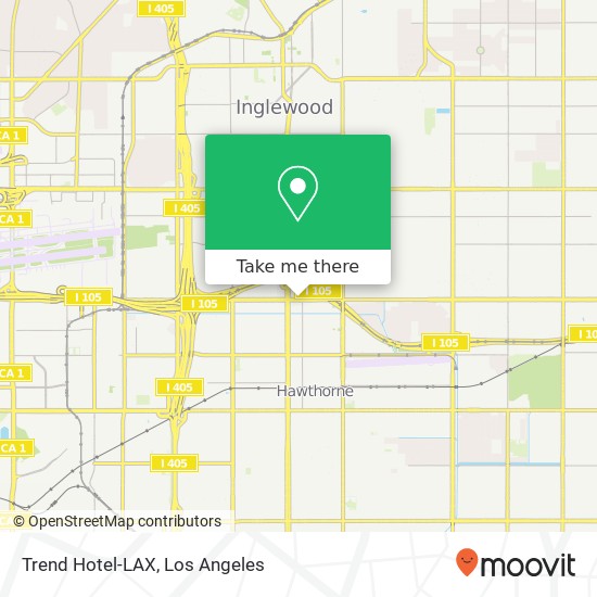 Trend Hotel-LAX map