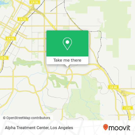Alpha Treatment Center map