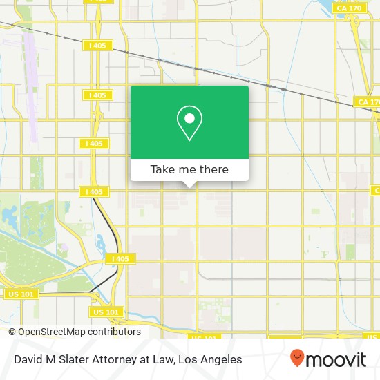 Mapa de David M Slater Attorney at Law