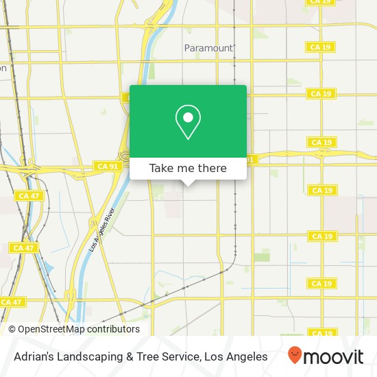 Mapa de Adrian's Landscaping & Tree Service