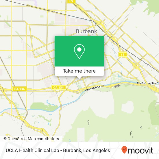 Mapa de UCLA Health Clinical Lab - Burbank