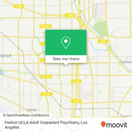 Harbor UCLA Adult Outpatient Psychiatry map