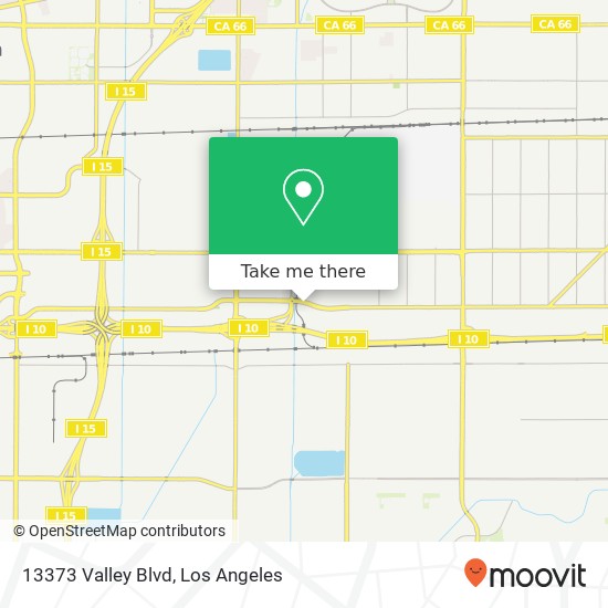 Mapa de 13373 Valley Blvd