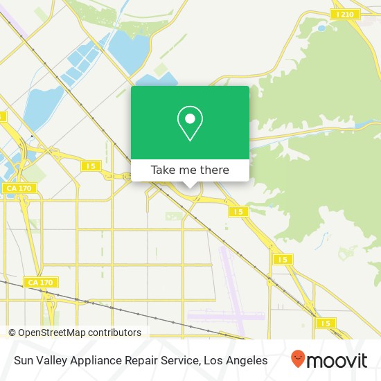 Mapa de Sun Valley Appliance Repair Service