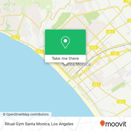 Ritual Gym Santa Monica map