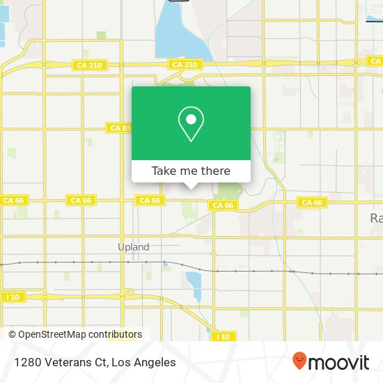 Mapa de 1280 Veterans Ct