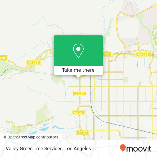 Valley Green Tree Services map