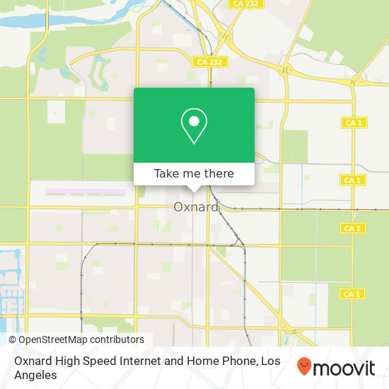 Oxnard High Speed Internet and Home Phone map