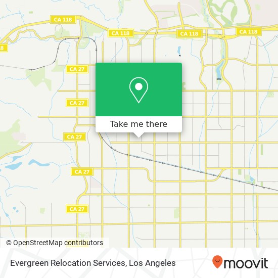 Evergreen Relocation Services map