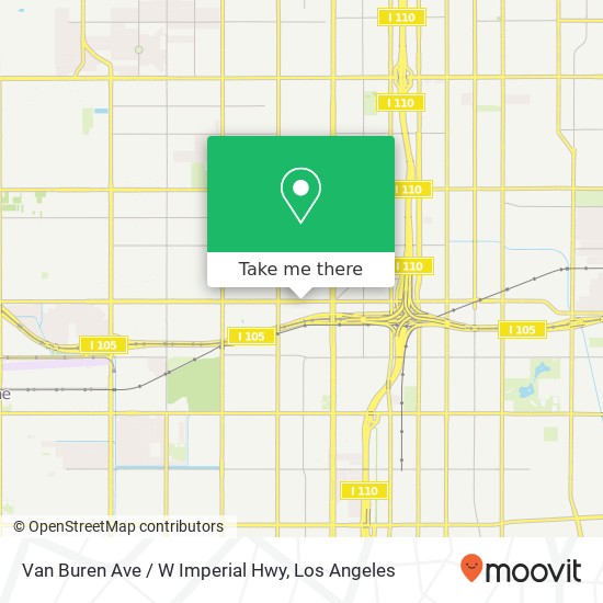 Van Buren Ave / W Imperial Hwy map